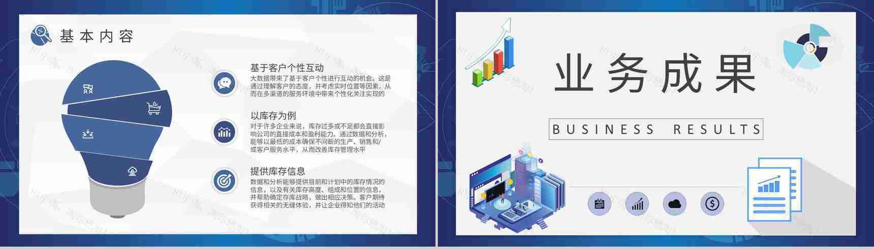 互联网行业大数据分析报告项目信息分析工作总结PPT模板-6