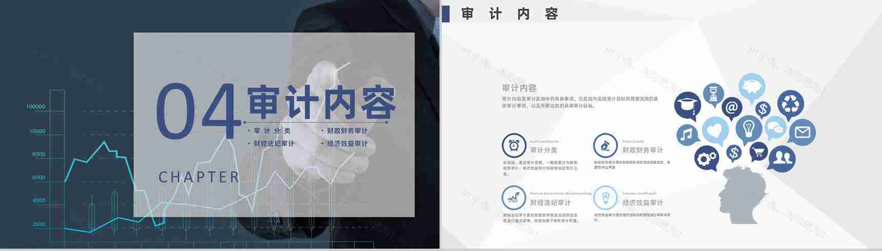 企业财务部年终工作总结公司审计流程介绍通用PPT模板-9