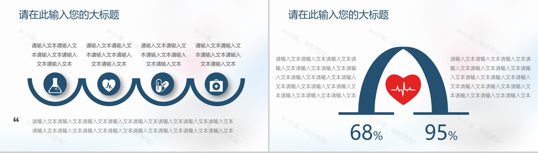 心脏内科医疗研究报告PPT模板-5
