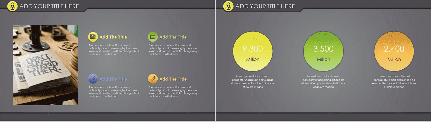 灰色欧美商务通用总结PPT模板-4