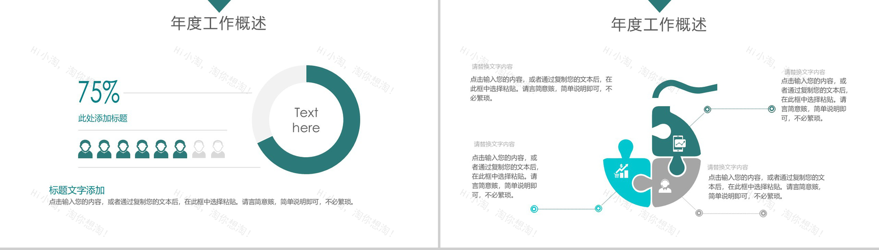 青色扁平化年度工作总结工作项目汇报开场白演讲稿PPT模板-3