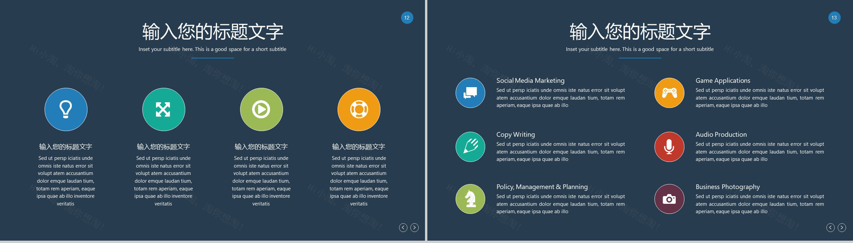 扁平化工作汇报工作总结年终总结PPT模板-7