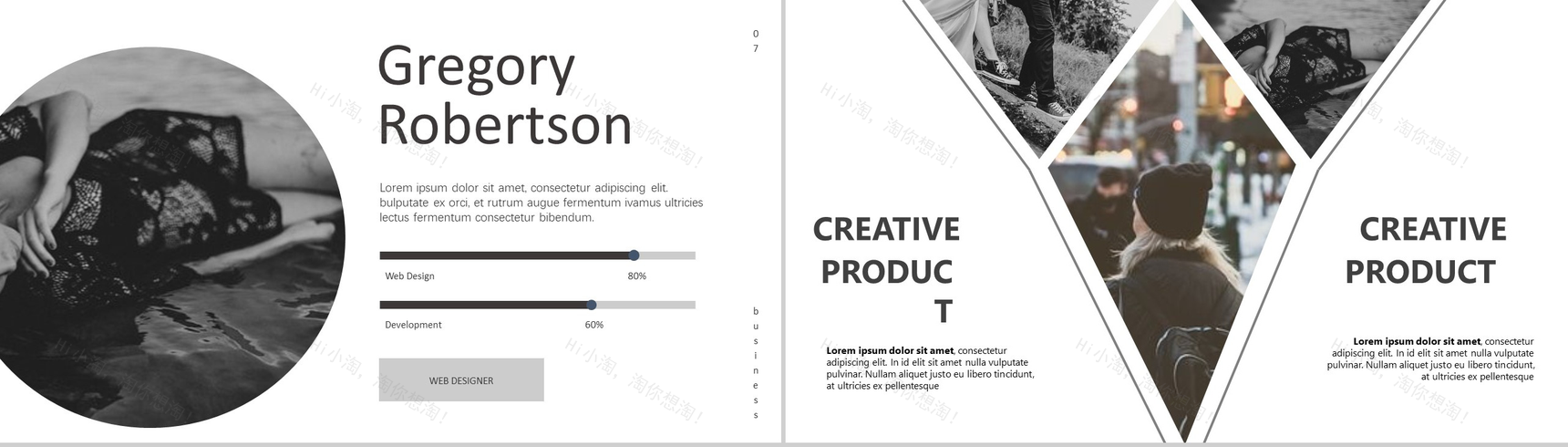 欧美大气杂志风时尚潮流产品发布PPT模板-9