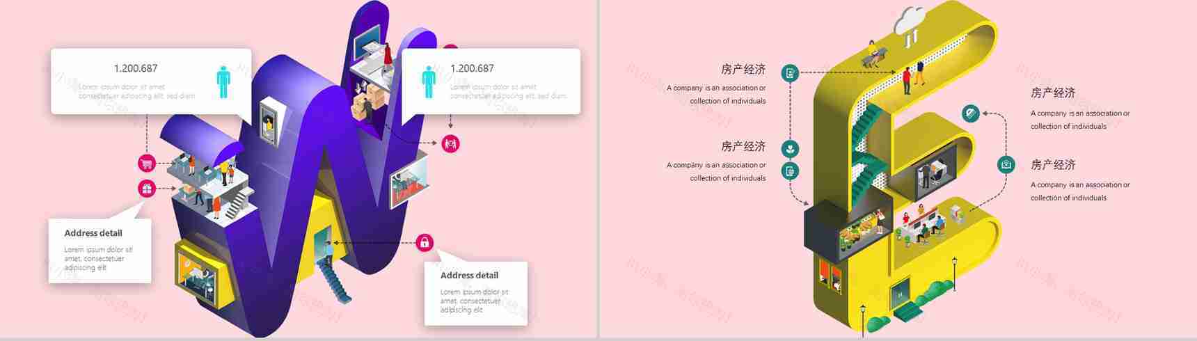 未来科技2.5D场景设计描述PPT模板-7