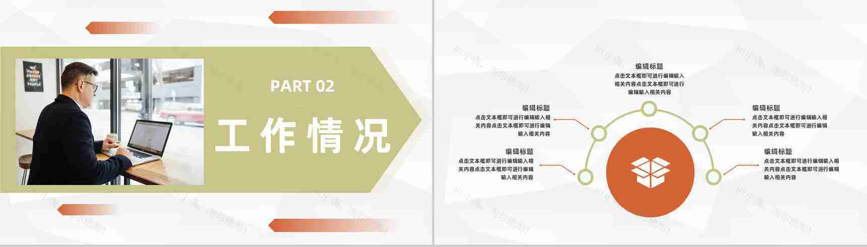 企业人事管理情况汇报公司各部门工作成果展示总结PPT模板-4