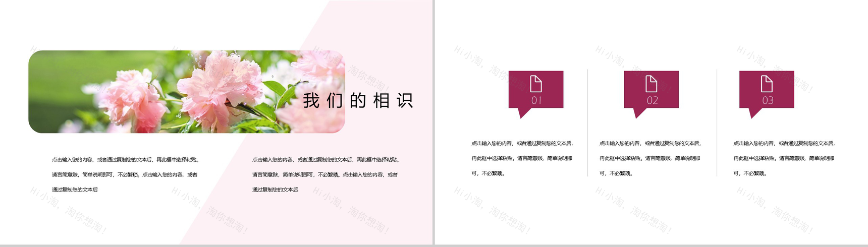 我们结婚了唯美婚礼策划典礼方案PPT模板-3