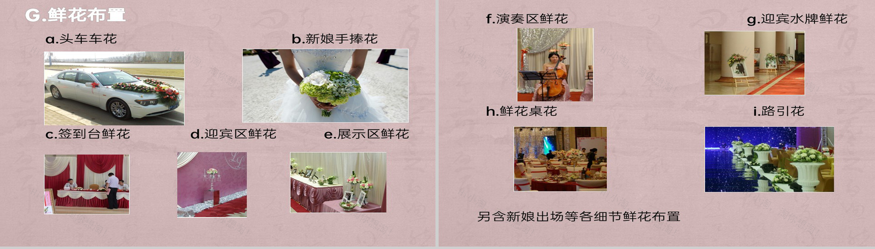 粉色简约风浪漫婚礼策划方案婚礼流程介绍PPT模板-6