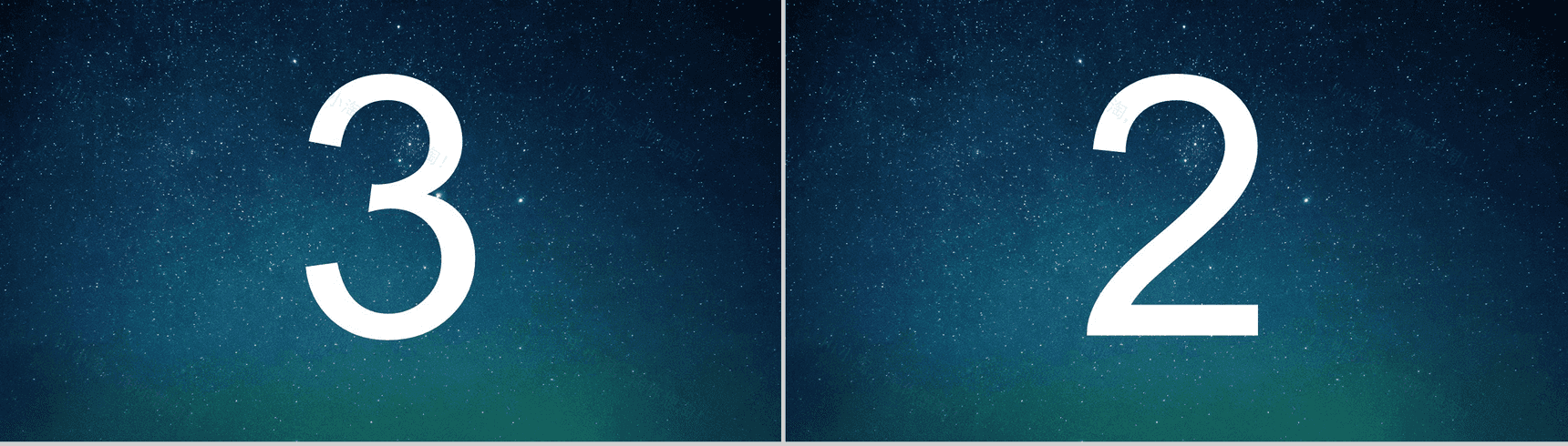 蓝色星空创意大气唯美校园招聘快闪PPT模板-6