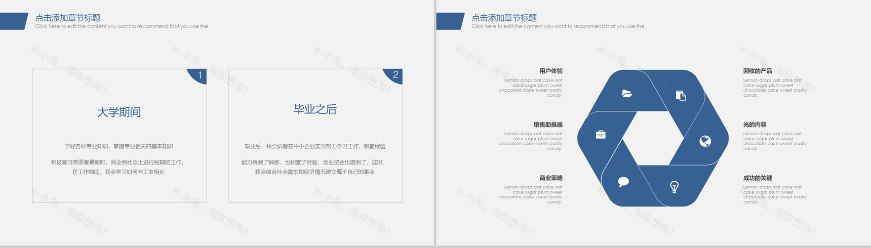 大学生职业生涯规划PPT模板-5