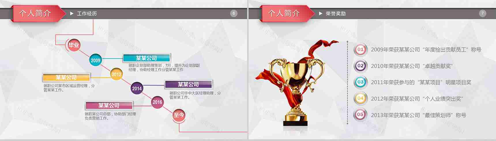 个人介绍自我简介岗位报告PPT模板-4