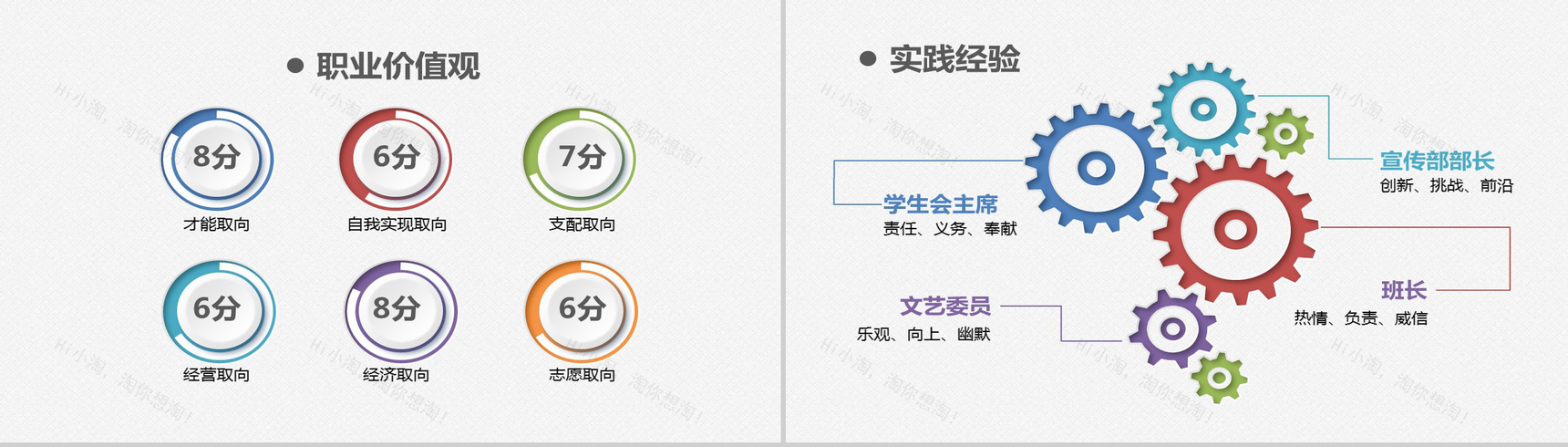 扁平化简洁大学生职业生涯规划个人简历介绍PPT模板-4