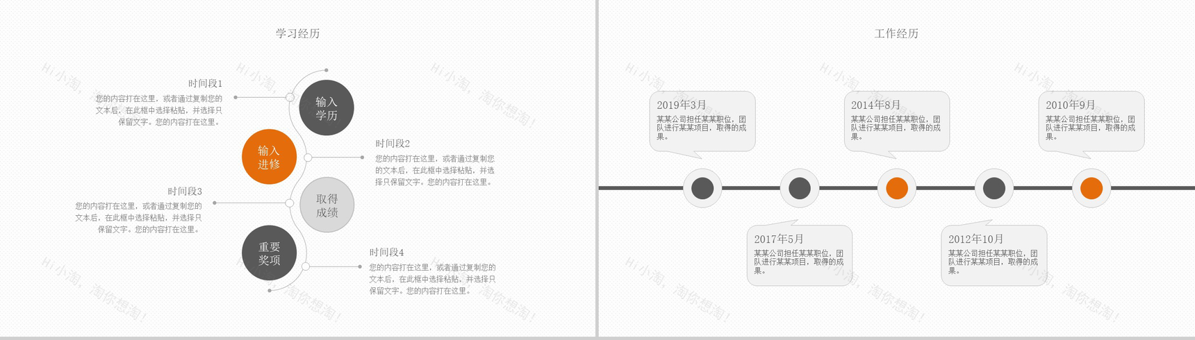 风格微粒体个人简历PPT模板-4