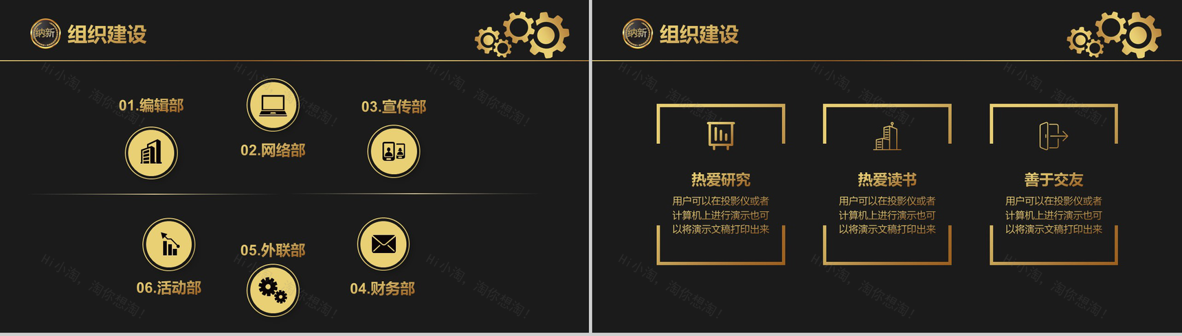 黑金大气商务科学研究院社团纳新PPT模板-8