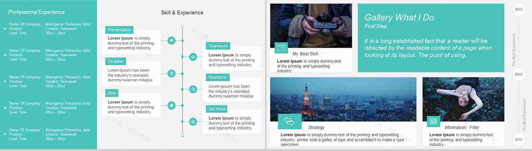 英文欧美自我介绍简历求职竞聘通用PPT模板-4