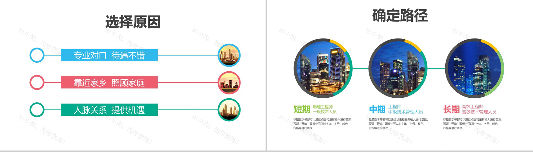 规划精彩人生创意职业规划PPT模板-11