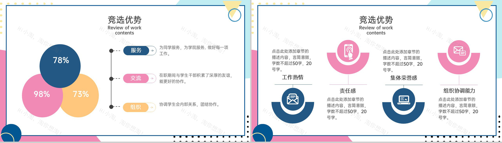 简约风学生会主席竞选个人简历自我介绍演讲PPT模板-6