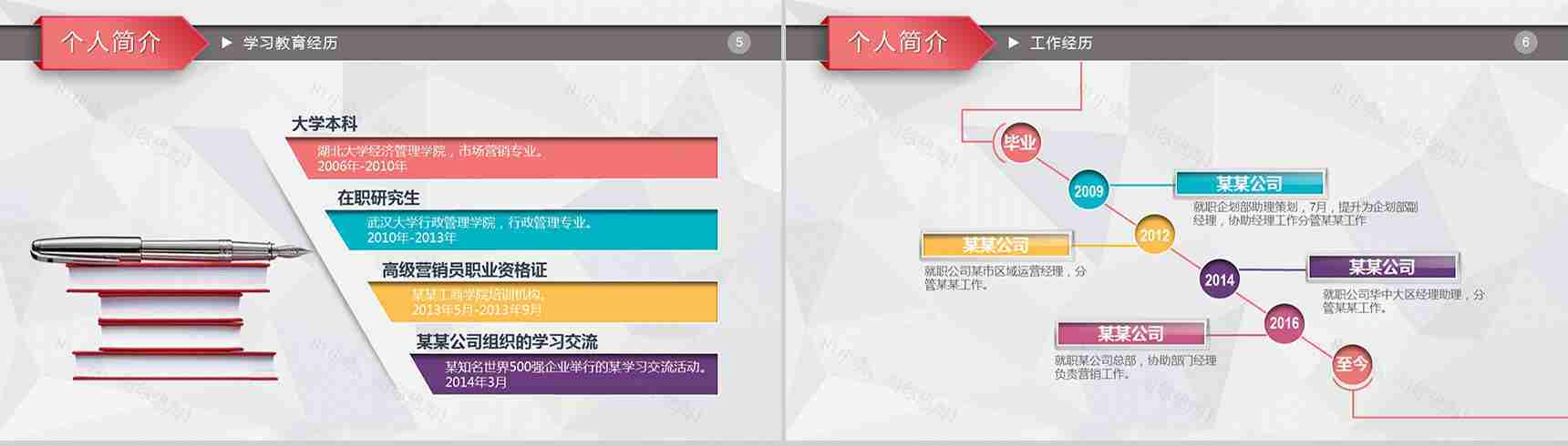 个人介绍自我简介岗位报告PPT模板-3