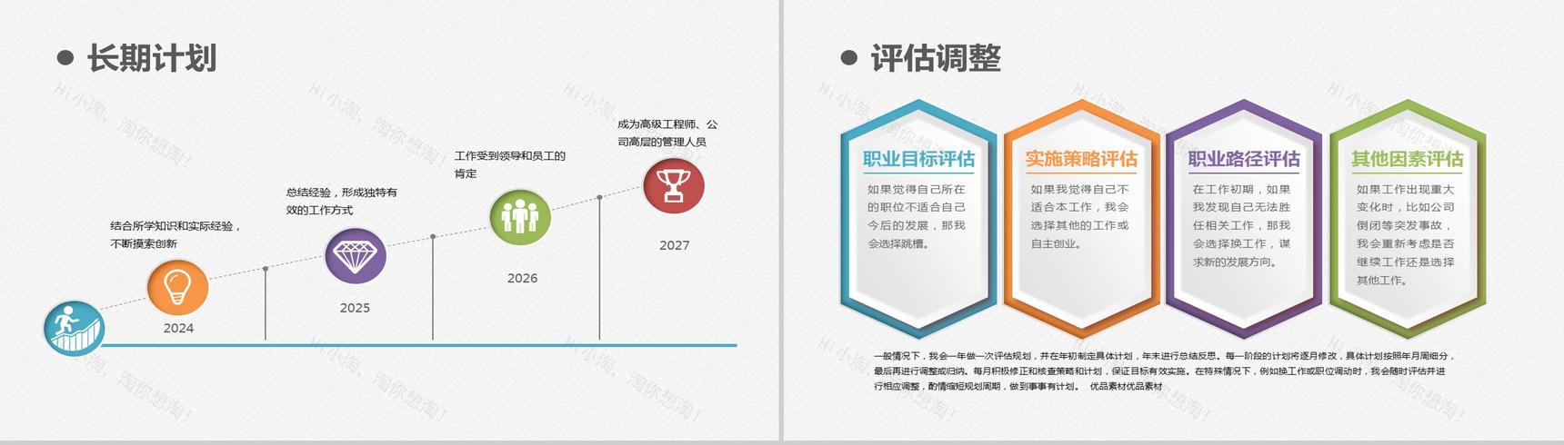 扁平化简洁大学生职业生涯规划个人简历介绍PPT模板-13