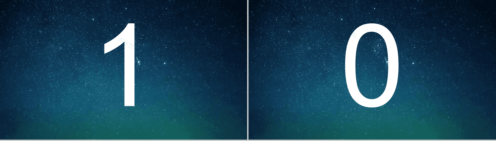 蓝色星空创意大气唯美校园招聘快闪PPT模板-7