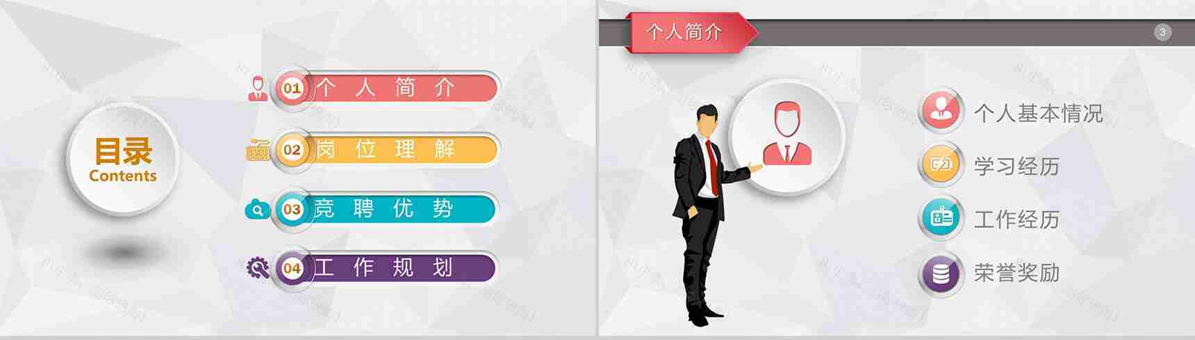 个人介绍自我简介岗位报告PPT模板-2