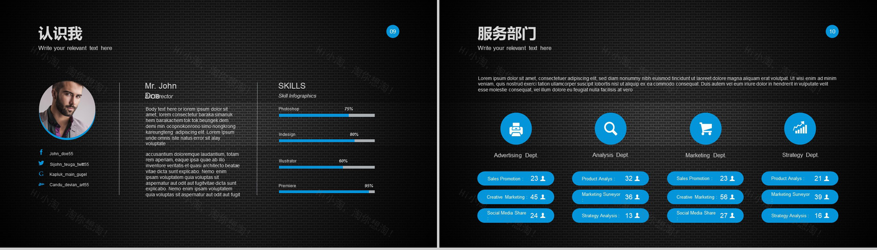 创意个性商务个人求职简历竞聘述职报告PPT模板-4