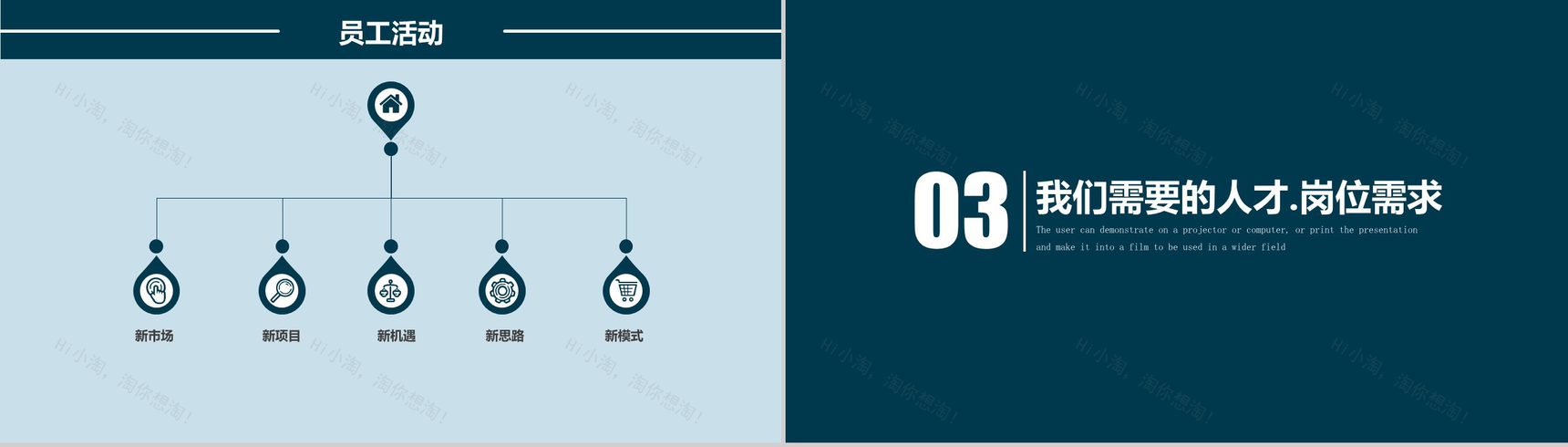 创意简约校园宣讲校园招聘ppt模板-9