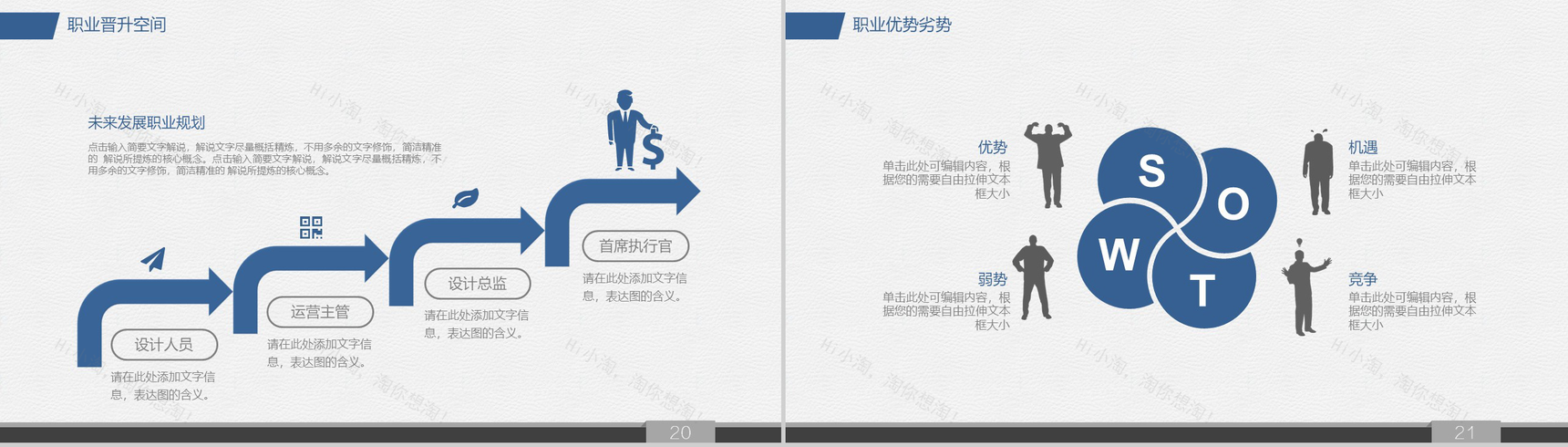 人生阶梯大学生职业生涯规划PPT模板-11