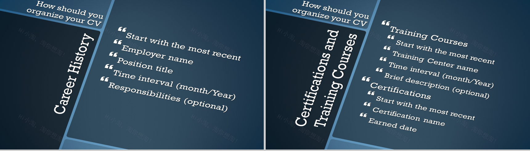蓝色个性商务拼接求职竞聘PPT模板-6