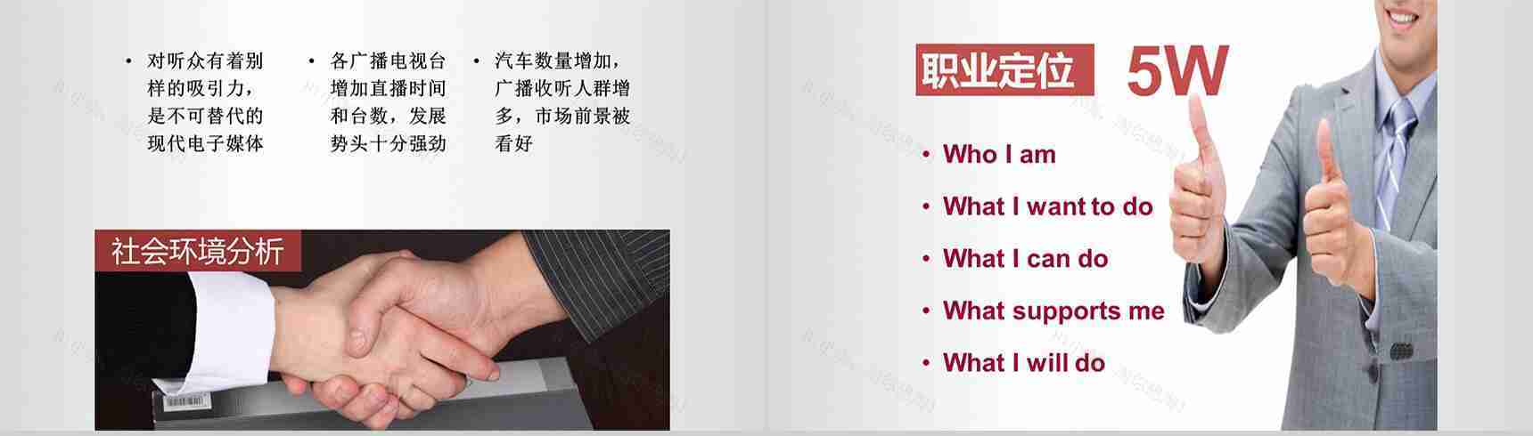 大学生职业规划设计书PPT模板-6
