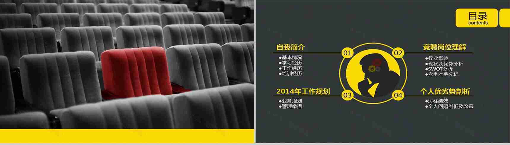 个人自我介绍求职应聘报告PPT模板-2