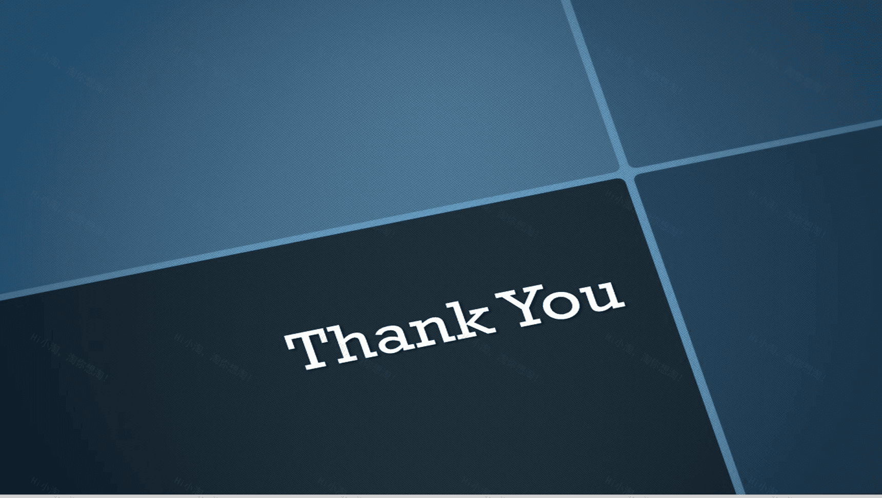 蓝色个性商务拼接求职竞聘PPT模板-11