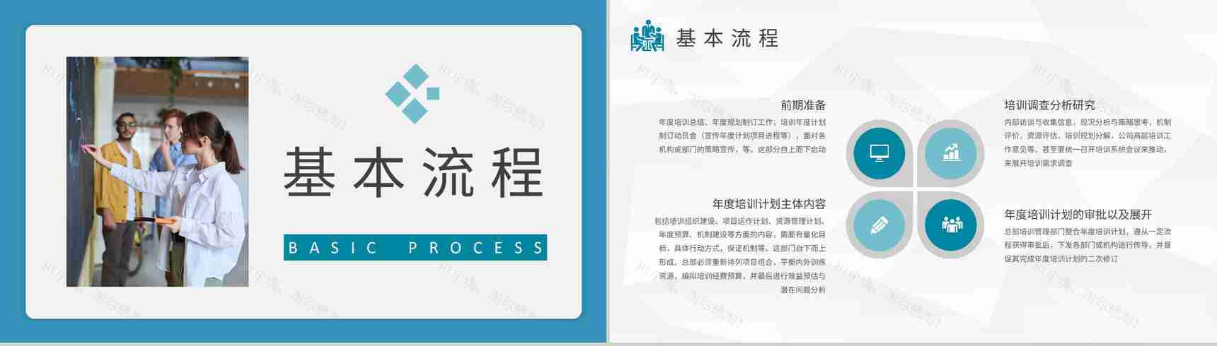 学校教师年度培训计划班级课程教学进度汇报演讲PPT模板-6