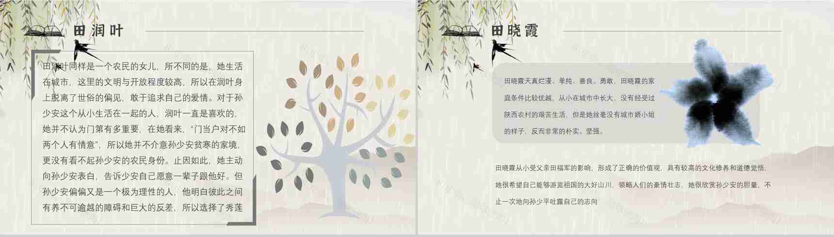 名著读后感《平凡的世界》艺术特色教师备课PPT模板-7