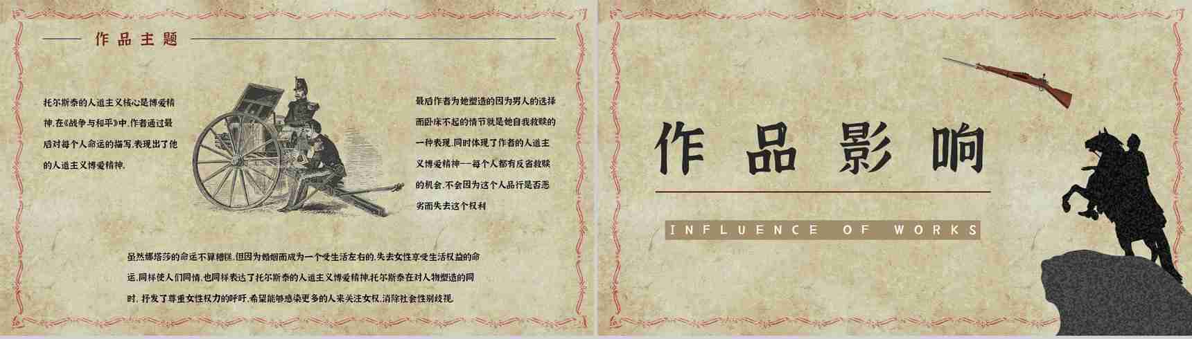 俄国现实主义文学作品《战争与和平》长篇小说阅读体会人物形象鉴赏分析PPT模板-9