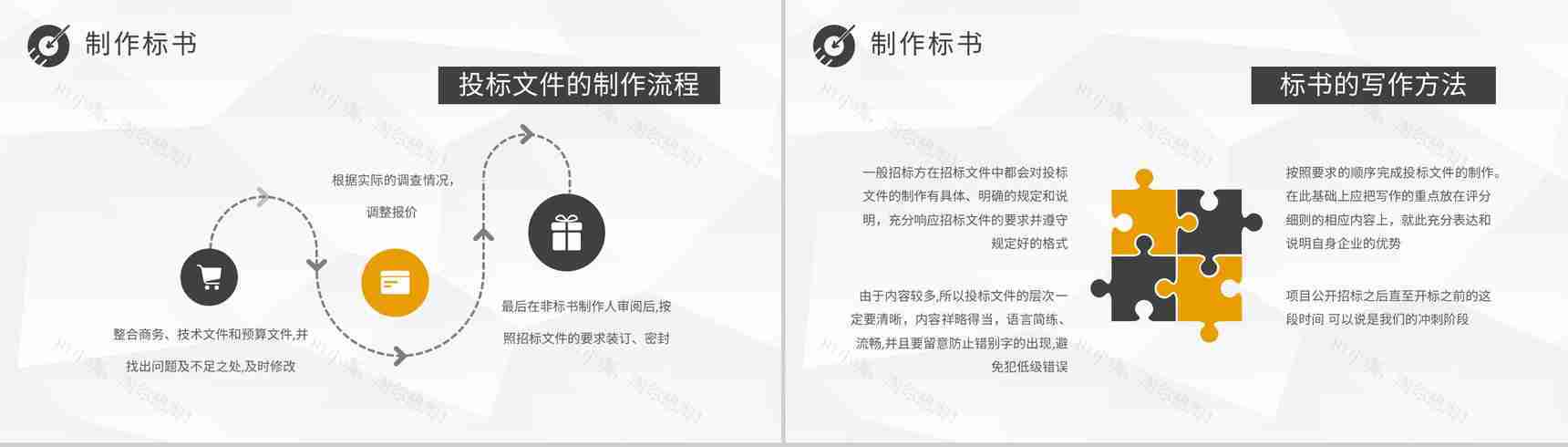 新手投标书制作流程要求学习企业招投标规范培训PPT模板-11