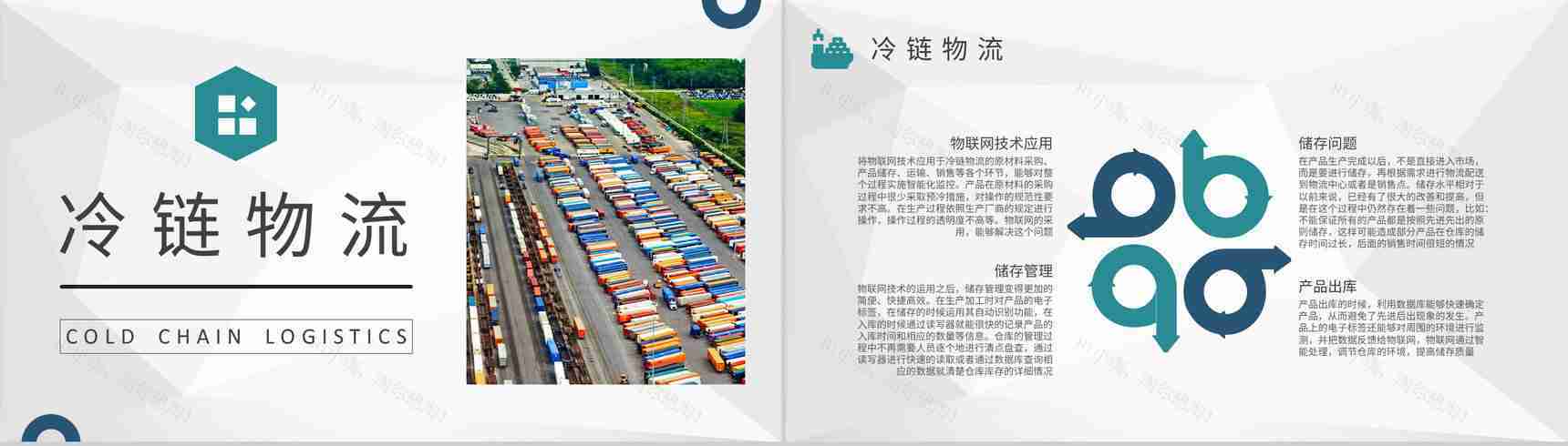 冷链物流冷链运输管理培训公司物流配送工作汇报PPT模板-5