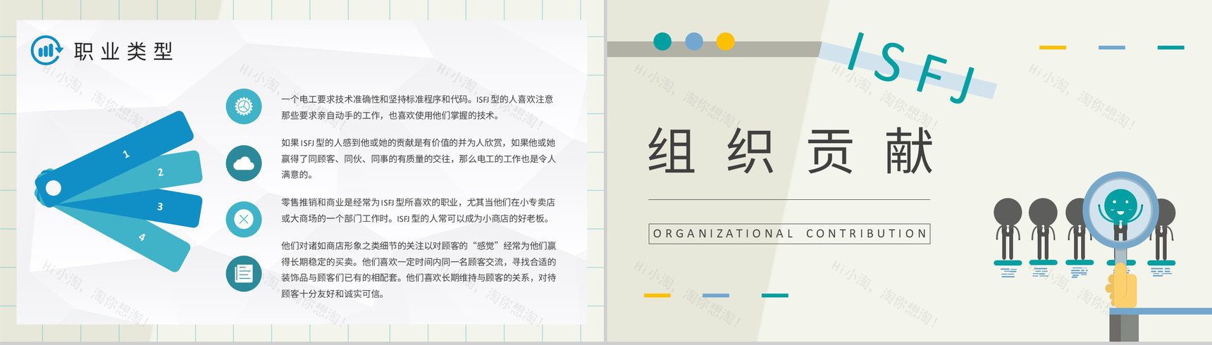 员工个性判断和分析MBTI性格分析ISFJ工作中的优势和劣势说明PPT模板-16