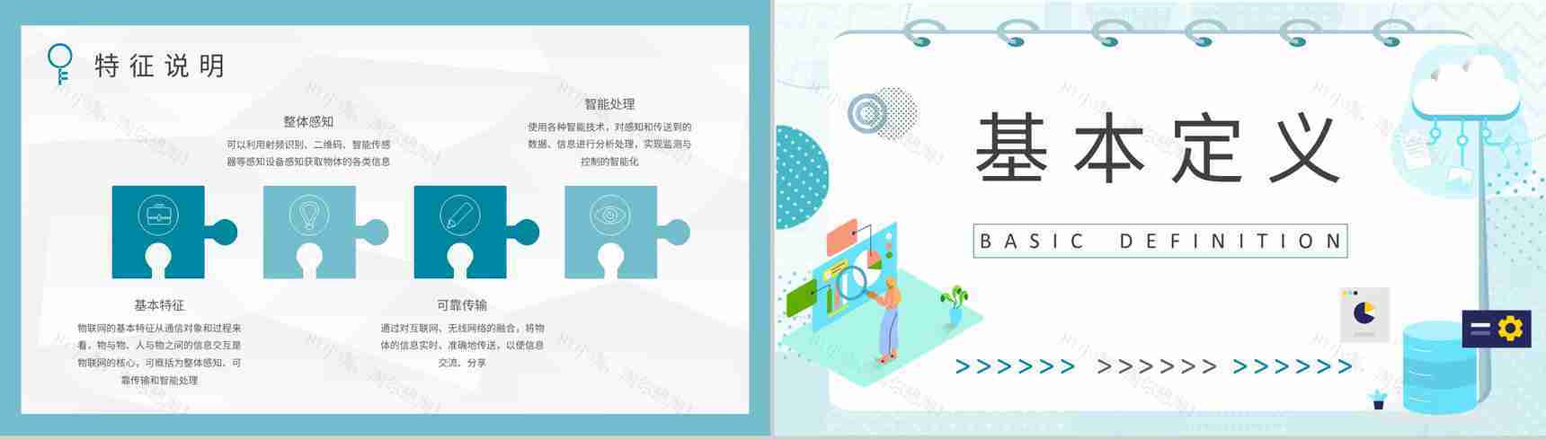 物联网工程项目培训信息科技产业技术研究工作汇报演讲PPT模板-3