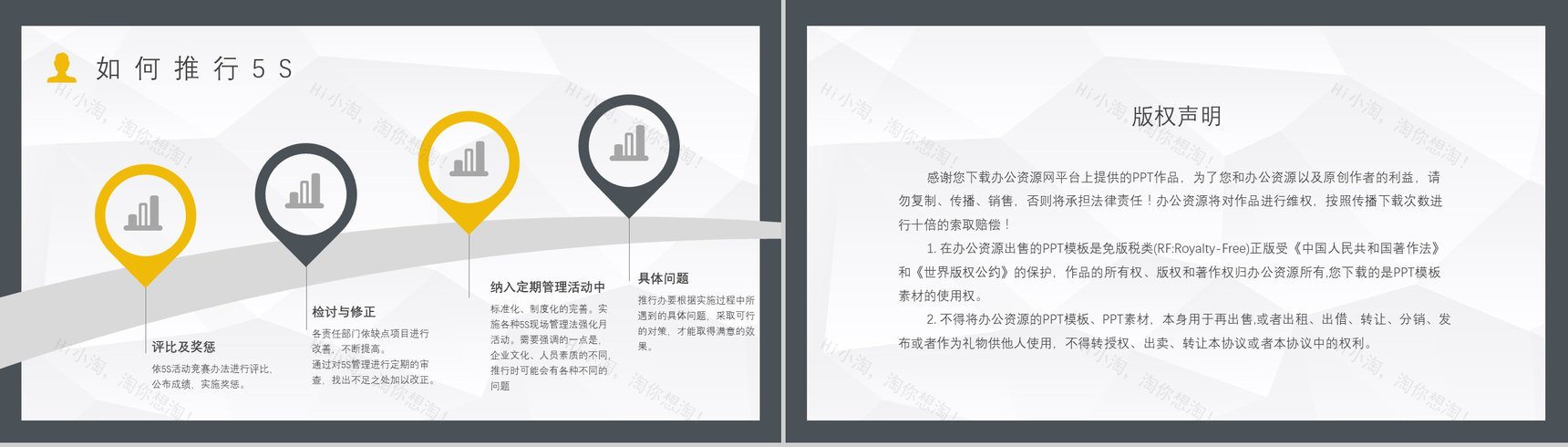 5S管理的内容及措施与经典步骤宣传标语生产现场的5S管理PPT模板-10