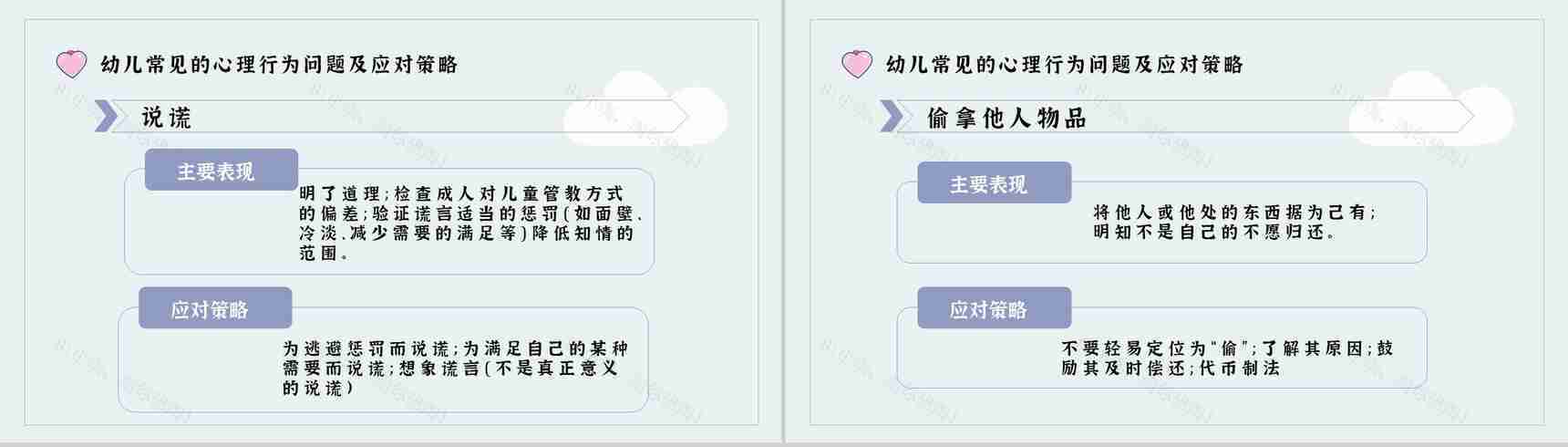 儿童心理疾病种类家长教育应对措施PPT模板-7