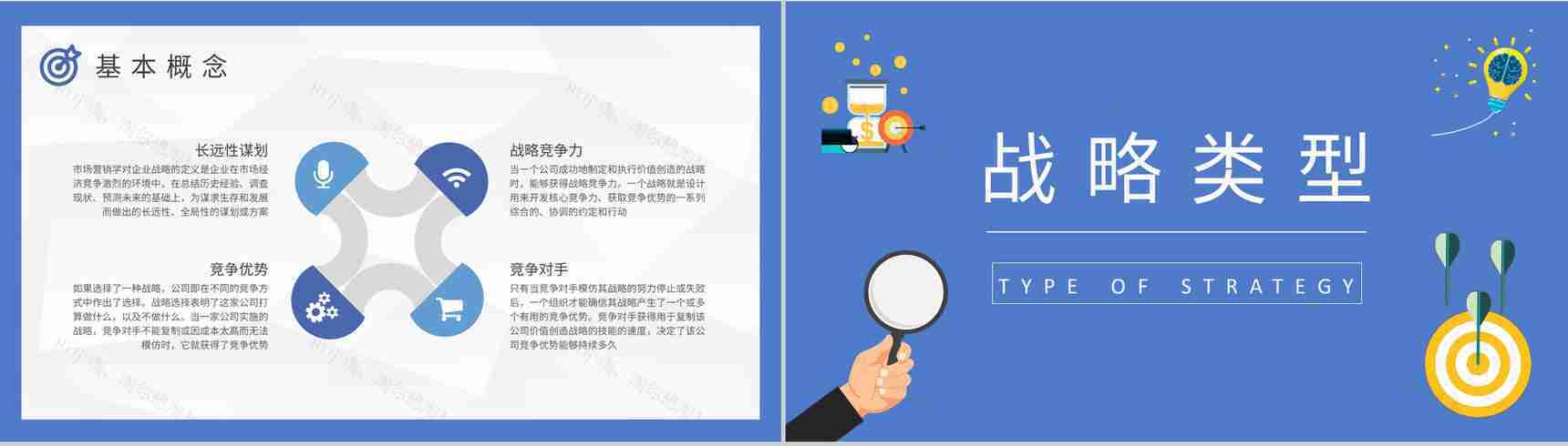 企业管理建设规划总结企业发展战略目标定位分析PPT模板-4