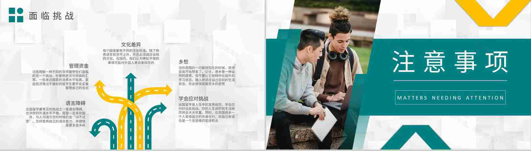 大学生出国留学的挑战个人安全注意事项说明PPT模板-6