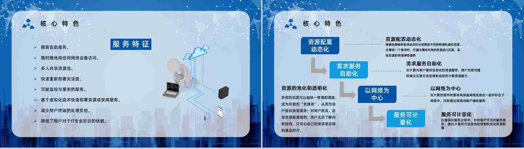 IT行业云计算技术与应用介绍互联网大数据知识培训PPT模板-11