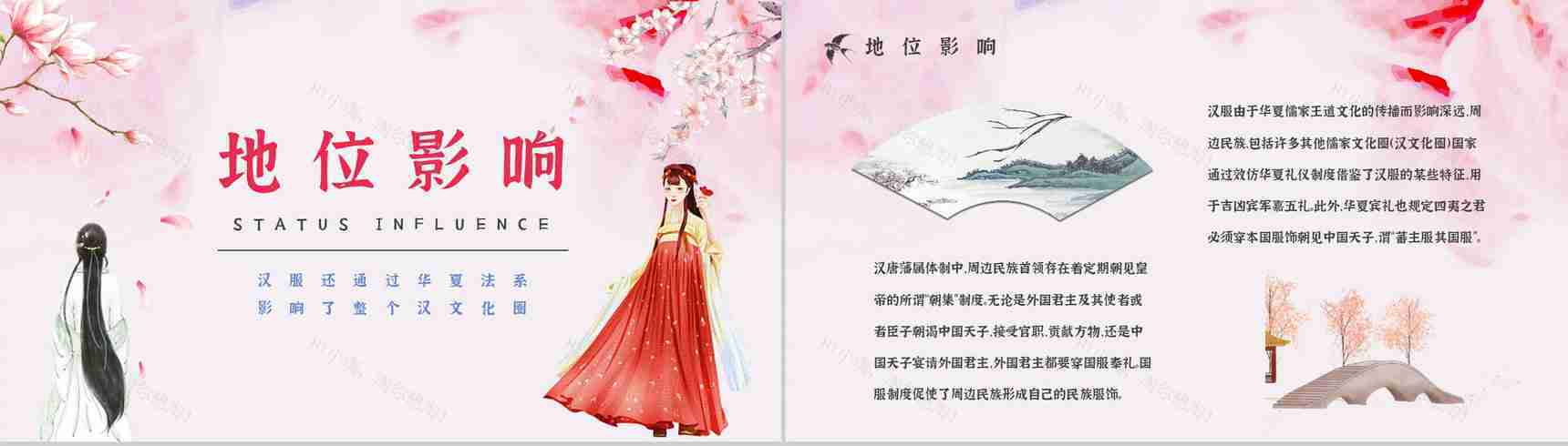 中国传统文化汉服文化主题活动策划方案计划演讲宣传通用PPT模板-5