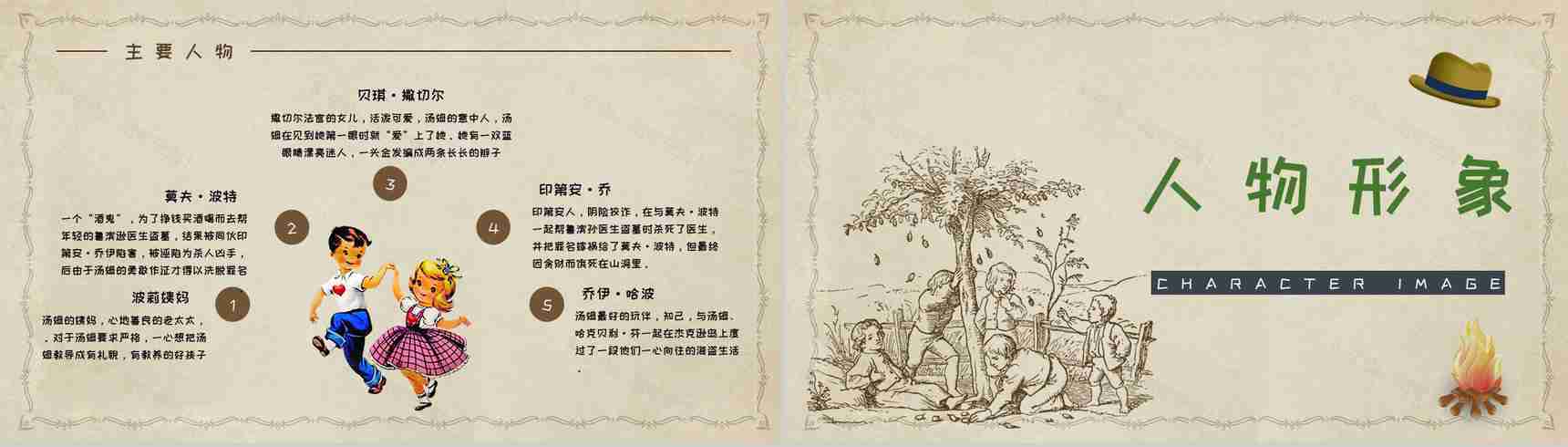 美国小说家马克吐温《汤姆索亚历险记》小说简介经典片段鉴赏PPT模板-7