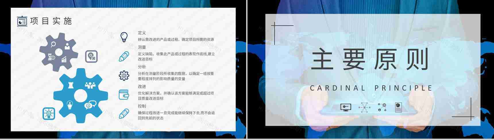 管理培训企业质量流程六西格玛项目管理方案汇报PPT模板-3