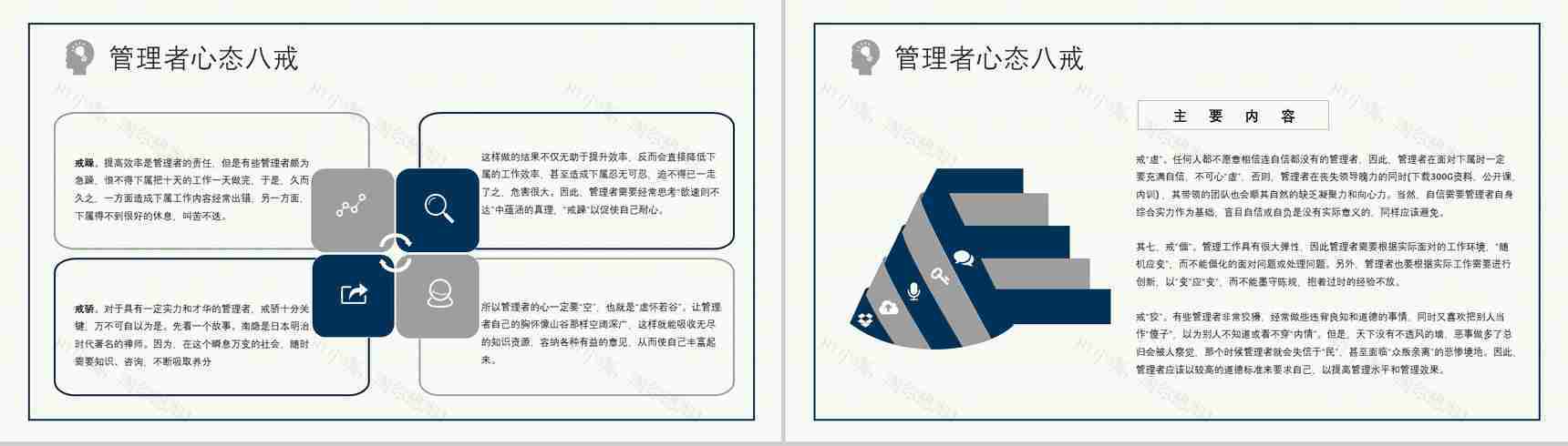 企业管理者要求和心态调节的方法及技巧培训课程与收获PPT模板-6