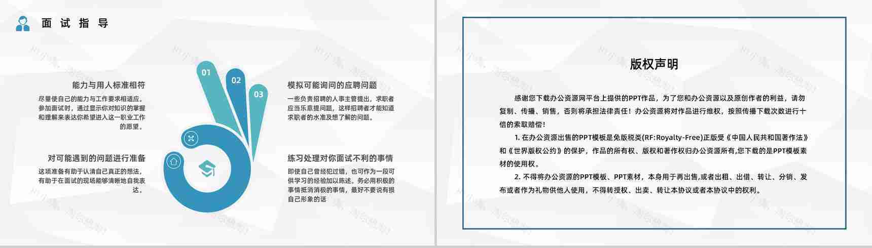 大学生就业指南面试指导内容培训求职面试技巧学习PPT模板-10