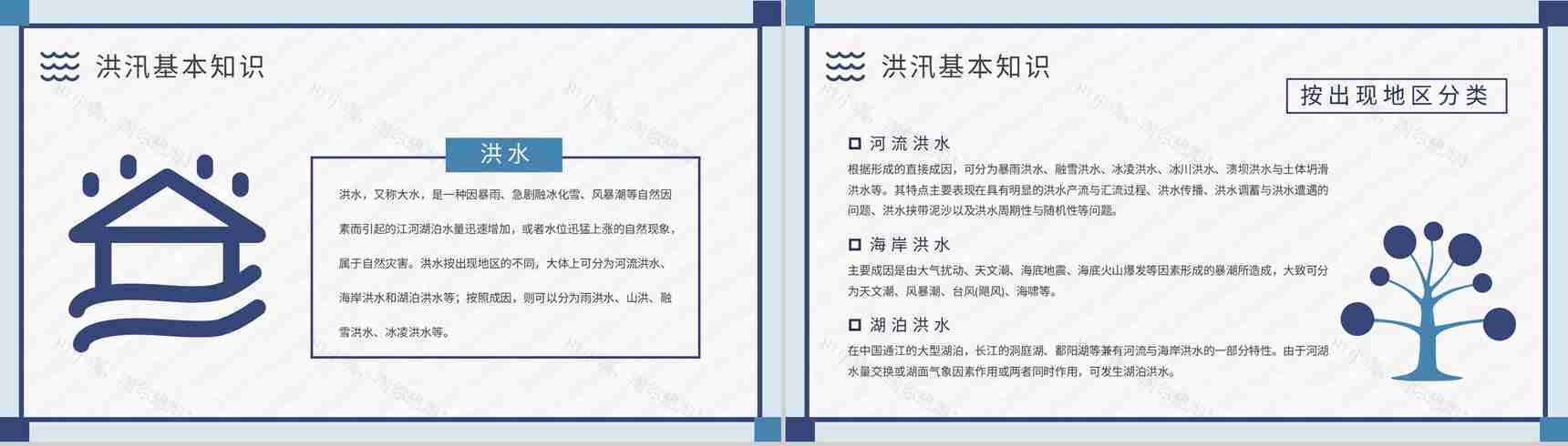 社区防洪防汛物资科普洪汛应急安全知识培训教案PPT模板-3