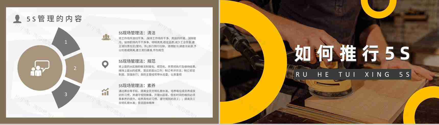 5S现场管理宣传标语及具体内容推行5S的作用及措施经典步骤PPT模板-8